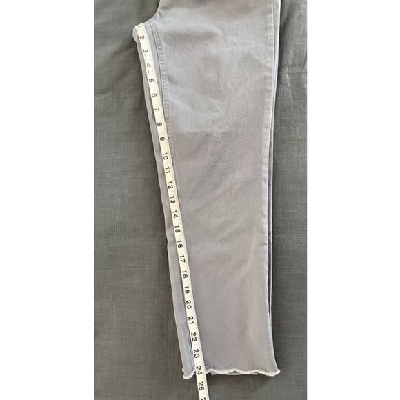 Democracy Absolution‎ High Rise Slim Straight Crop Raw Hem Jeans Plus Size 22W - Picture 7 of 10